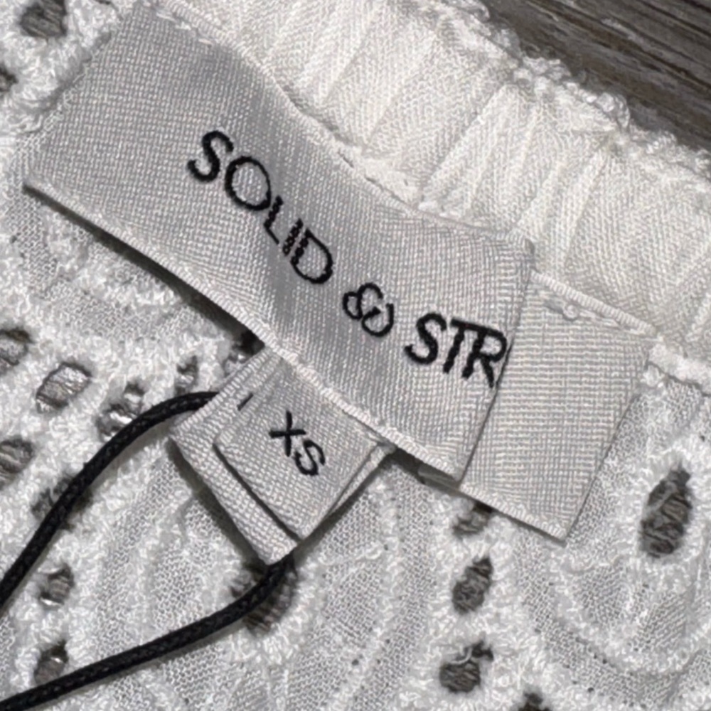 NWT Solid & Striped x REVOLVE Kai white Brule Leaf Eyelet maxi dress size xsmall - Picture 8 of 14